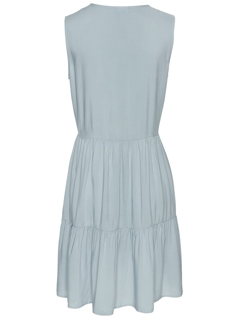 Tiered Midi Dress in White - Picture 4 of 12